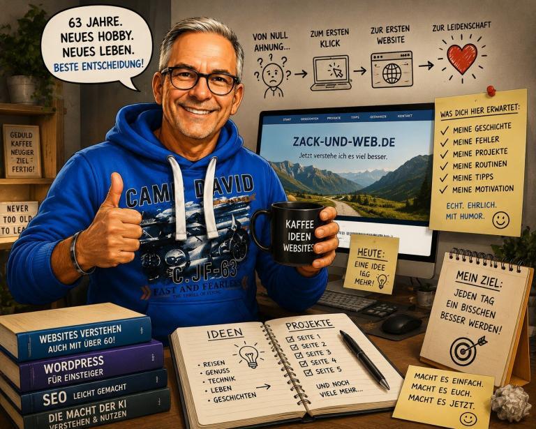Website mit Webhosting und WordPress – verrückte Idee
